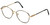 Regency Designer Eyeglasses Yale in Gold-Black 52mm :: Rx Single Vision