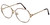 Fashion Optical Designer Eyeglasses E1013 in Gold-Demi-Amber 57mm :: Progressive