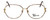 Fashion Optical Designer Reading Glasses E1013 in Gold-Demi-Amber 57mm