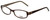 Silver Dollar Designer Eyeglasses Portia in Brown 50mm :: Rx Single Vision
