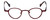 Cinzia Designer Eyeglasses Editorial 03 in Red 39mm :: Progressive