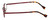 Cinzia Designer Eyeglasses Editorial 03 in Red 39mm :: Progressive