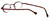 Cinzia Designer Eyeglasses Editorial 03 in Red 39mm :: Progressive