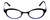 Cinzia Designer Eyeglasses Splendid C2 in Black Blue 46mm :: Rx Bi Focal