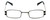 Cinzia Designer Reading Glasses Industrial C1 in Black Silver 44mm