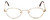 Flex Collection Designer Eyeglasses FL-30 in Gold 48mm :: Custom Left & Right Lens