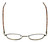 FlexPlus Collection Designer Eyeglasses Model 82 in Ant-Gold 50mm :: Custom Left & Right Lens