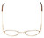 Flex Collection Designer Eyeglasses FL-30 in Gold 48mm :: Rx Single Vision