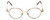 Flex Collection Designer Eyeglasses FL-37 in Gold-Demi-Brown 46mm :: Rx Single Vision