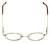 Flex Collection Designer Eyeglasses FL-37 in Gold-Demi-Brown 46mm :: Rx Single Vision