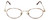 MetalFlex Designer Eyeglasses Model M in Gold-Demi-Amber 46mm :: Rx Single Vision