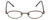 FlexPlus Collection Designer Reading Glasses Model 96 in Shiny-Brown 43mm