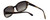 Vera Wang Designer Sunglasses Nevela in Arizona Tortoise Frame & Brown Gradient Lens 55mm