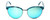 Vera Wang Designer Sunglasses V430 in Blue Tortoise Frame & Green Mirror Lens 56mm