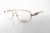 Assoluto EU57 Designer Eyeglasses in Gold White :: Custom Left & Right Lens