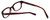 John Varvatos Designer Eyeglasses V343AF in Chianti 47mm :: Custom Left & Right Lens