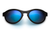 Maui Jim LEIA Gloss Black & Blue Hawaii Polarized Sunglasses