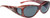 Jonathan Paul Fitovers Eyewear Medium Lotus in Claret-Stripe & Gray LS004S