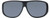 Jonathan Paul Fitovers Eyewear X-Large Aviator in Matte-Black & Gray AV001