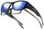 Jonathan Paul Fitovers Eyewear Large Neera in Midnite Oil & Blue Mirror NR001BM