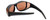 Calabria 7659 Drivers FitOver Sunglasses with Copper Lens Medium Size