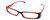 Calabria Viv 738 Black Red Designer Eyeglasses :: Custom Left & Right Lens