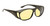 Haven Designer Fitover Sunglasses Night Driver in Black & Night Driver Yellow Lens (MEDIUM)