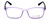 Calabria Viv Designer Reading Glasses 241 in Purple-Black 53mm