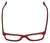Calabria Viv Designer Reading Glasses 870 in Black-Red 55mm