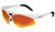 Bollé Designer Sunglasses: Vigilante in White with TNS Fire Mirror Lens