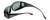 Montana Designer Fitover Sunglasses F03D in Gloss Black & Polarized G15 Green Lens