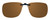 Montana Eyewear Clip-On Sunglasses C12B in Polarized Amber 54mm