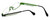 Eyefunc Designer Eyeglasses 288-54 in Silver & Green 49mm :: Custom Left & Right Lens