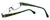 Eyefunc Designer Eyeglasses 327-72 in Green Glitter 50mm :: Custom Left & Right Lens