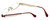 Eyefunc Designer Eyeglasses 288-44 in Red & Tan 49mm :: Rx Single Vision