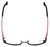 Eyefunc Designer Eyeglasses 327-69 in Red Glitter 50mm :: Rx Single Vision