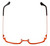 Eyefunc Designer Eyeglasses 530-18 in Brown & Orange 50mm :: Rx Single Vision