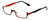 Eyefunc Designer Eyeglasses 530-69 in Black & Red 50mm :: Rx Bi-Focal