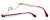 Eyefunc Designer Reading Glasses 288-44 in Red & Tan 49mm