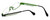 Eyefunc Designer Reading Glasses 288-54 in Silver & Green 49mm