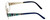 Cazal Designer Reading Glasses 1092-001 in Gold-Blue 55mm