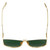 Christian Dior Designer Sunglasses So Electric 266 in White Gold with Green Lens