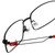 Reebok Designer Eyeglasses R2021-BLK in Black 54mm :: Rx Single Vision