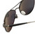 Reptile Designer Polarized Sunglasses Santiago in Antique-Silver with Flash Mirror Lens