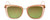 Pink/Gold Frame with Green Tint/Gold Mirror Lens