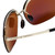 Porsche Designer Sunglasses P8576-B in Gold with Brown Silver Mirror Lens