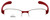 Adidas Designer Reading Glasses a881-60-6054 in Red 52mm