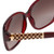 Chopard Designer Sunglasses SCH184S-0954 in Red with Brown-Gradient Lens