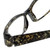 Corinne McCormack Designer Eyeglasses Libby in Gold-Snake-Skin 50mm :: Rx Single Vision