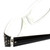 Corinne McCormack Designer Reading Glasses Lexi in Black-White 50mm